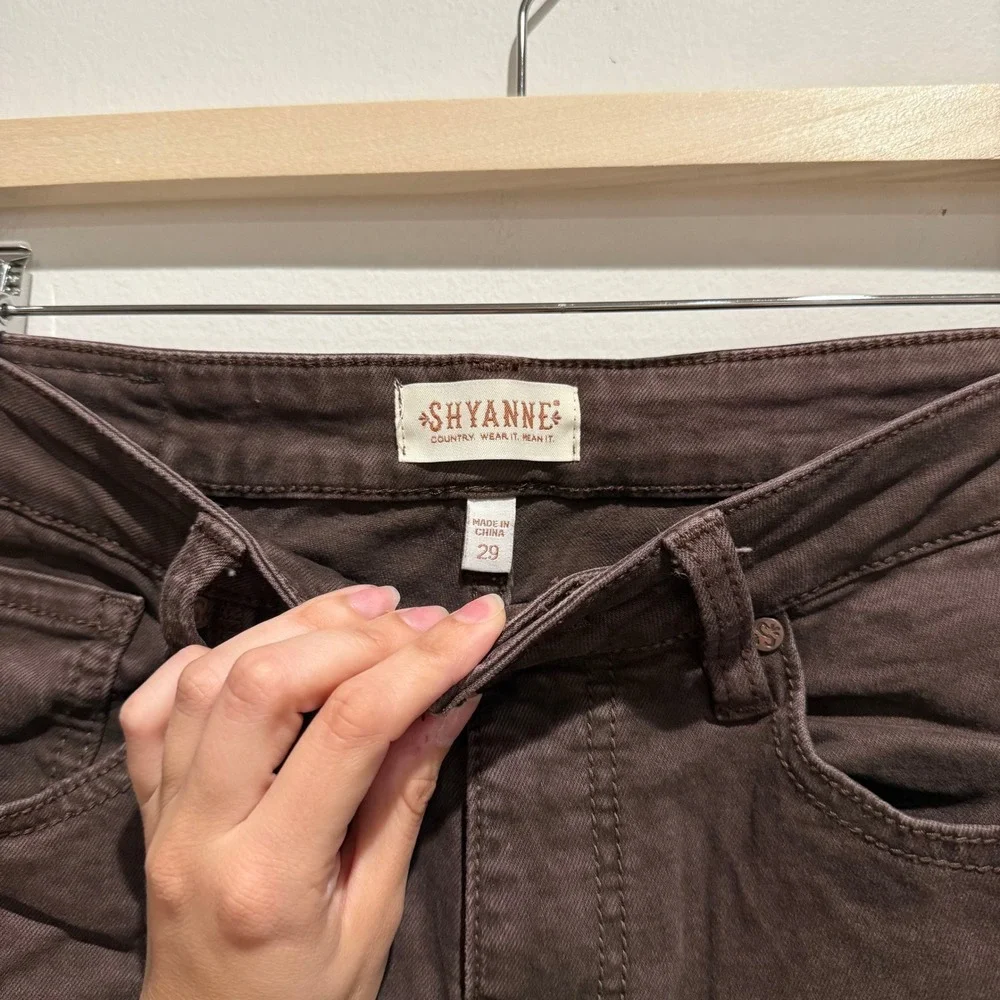 Shyanne Brown High Waisted Bell Bottom Flare Jeans Size 29